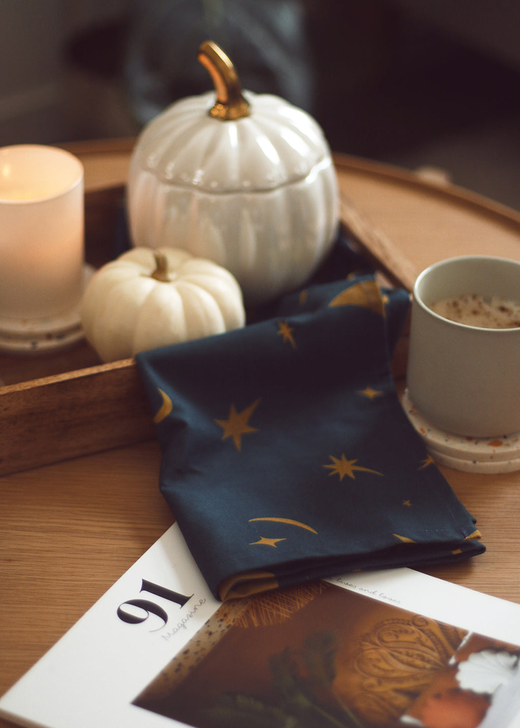 Celestial Pattern Tea Towel