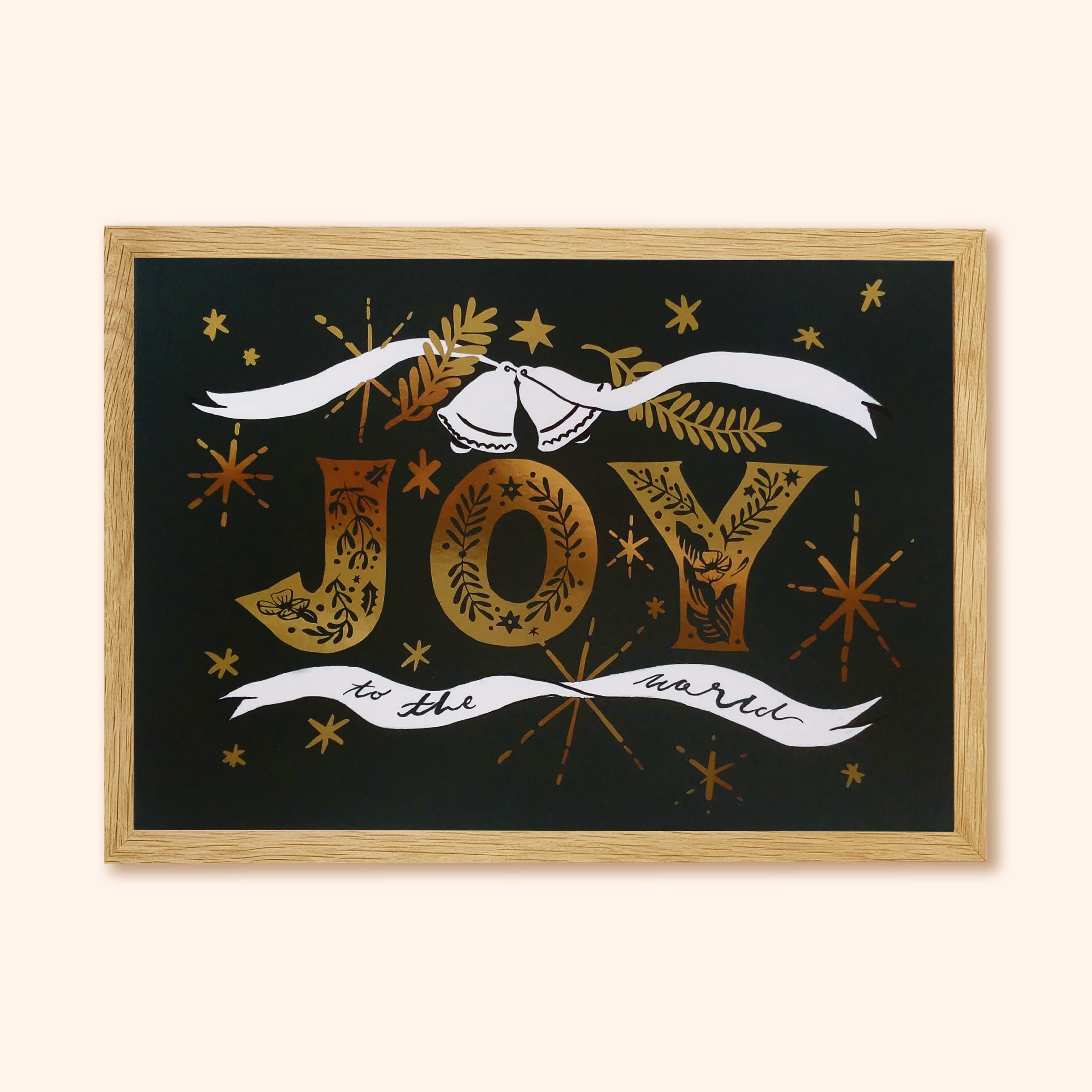 JOY Christmas Art Print
