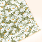 Green Floral Wrapping Paper Sheet