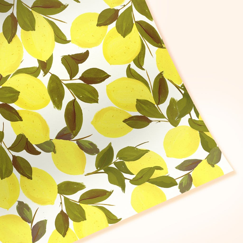 Lemon Wrapping Paper Sheet