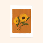 Sunflower Floral Botanical Art Print
