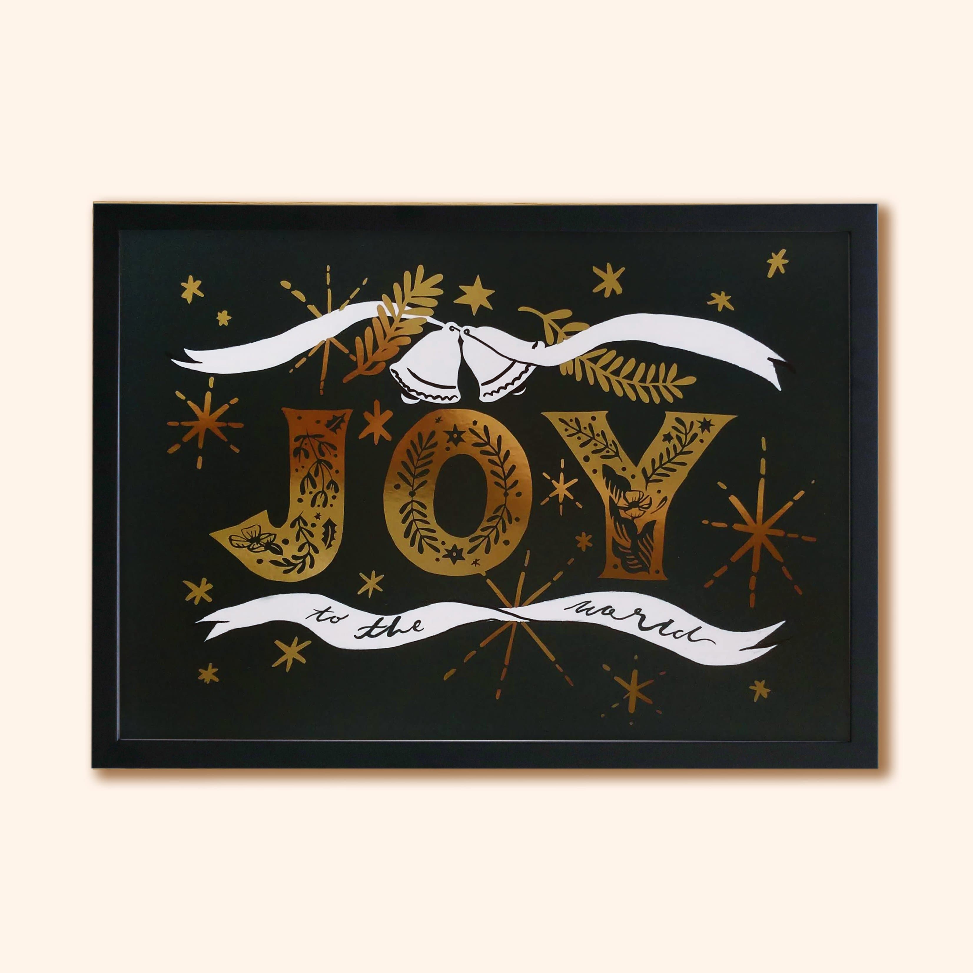 JOY Christmas Art Print