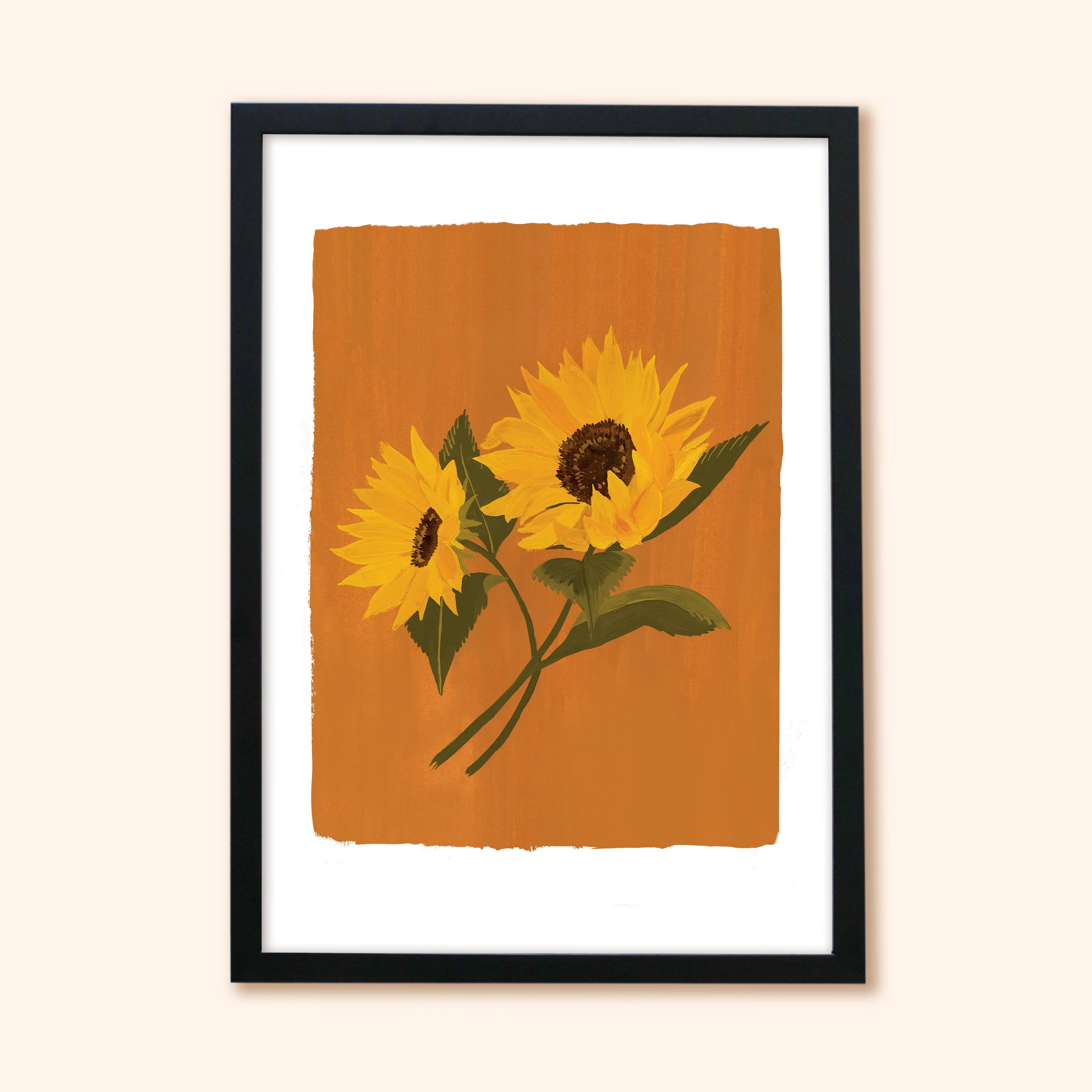 Sunflower Floral Botanical Art Print