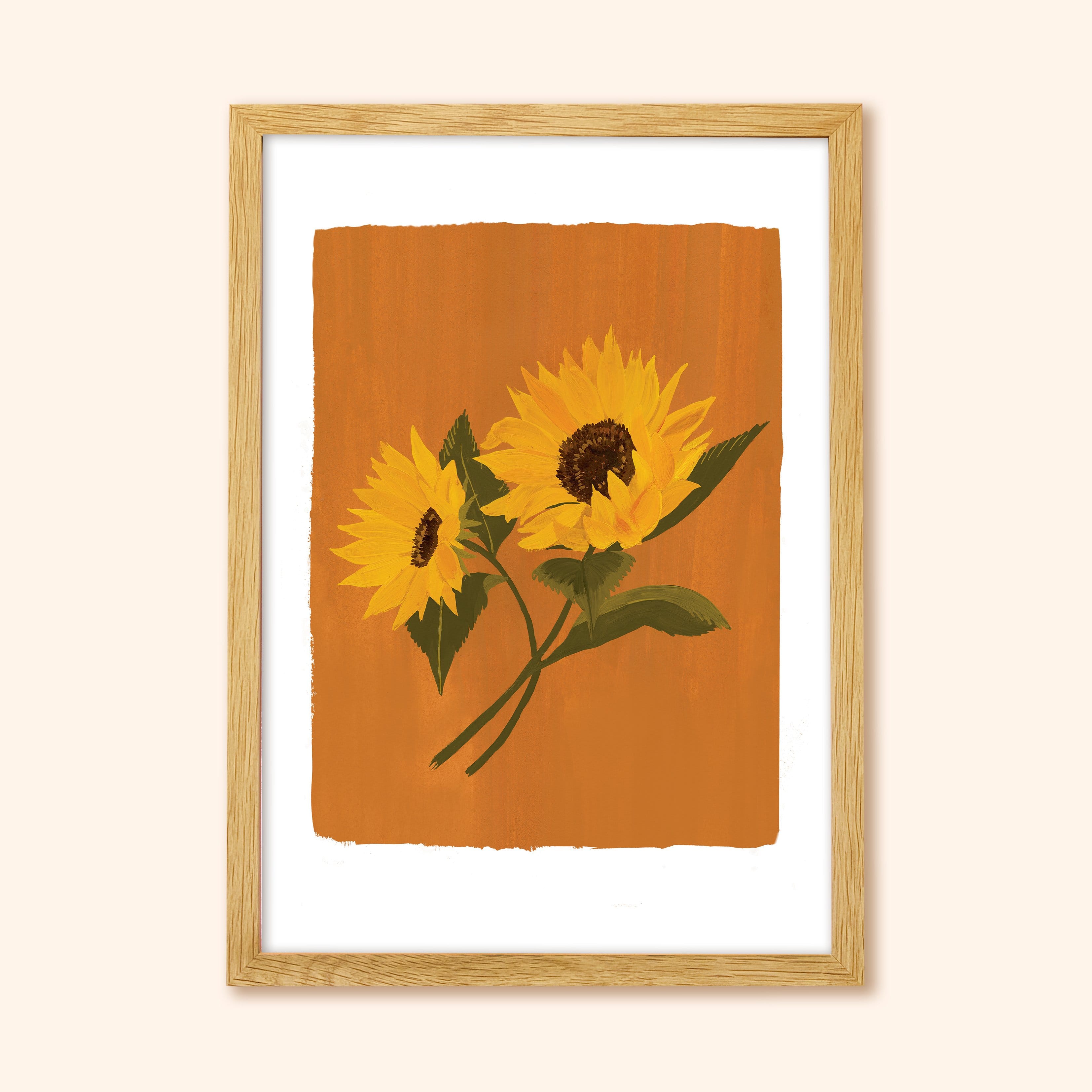 Sunflower Floral Botanical Art Print