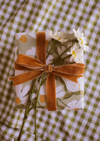 Green Floral Wrapping Paper Sheet
