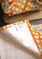 Gingham Flower Tea Towel