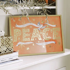 PEACE Christmas Art Print