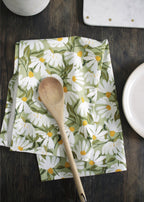 Green Daisy Tea Towel