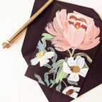 Black Floral Love Card - “You are So Loved”
