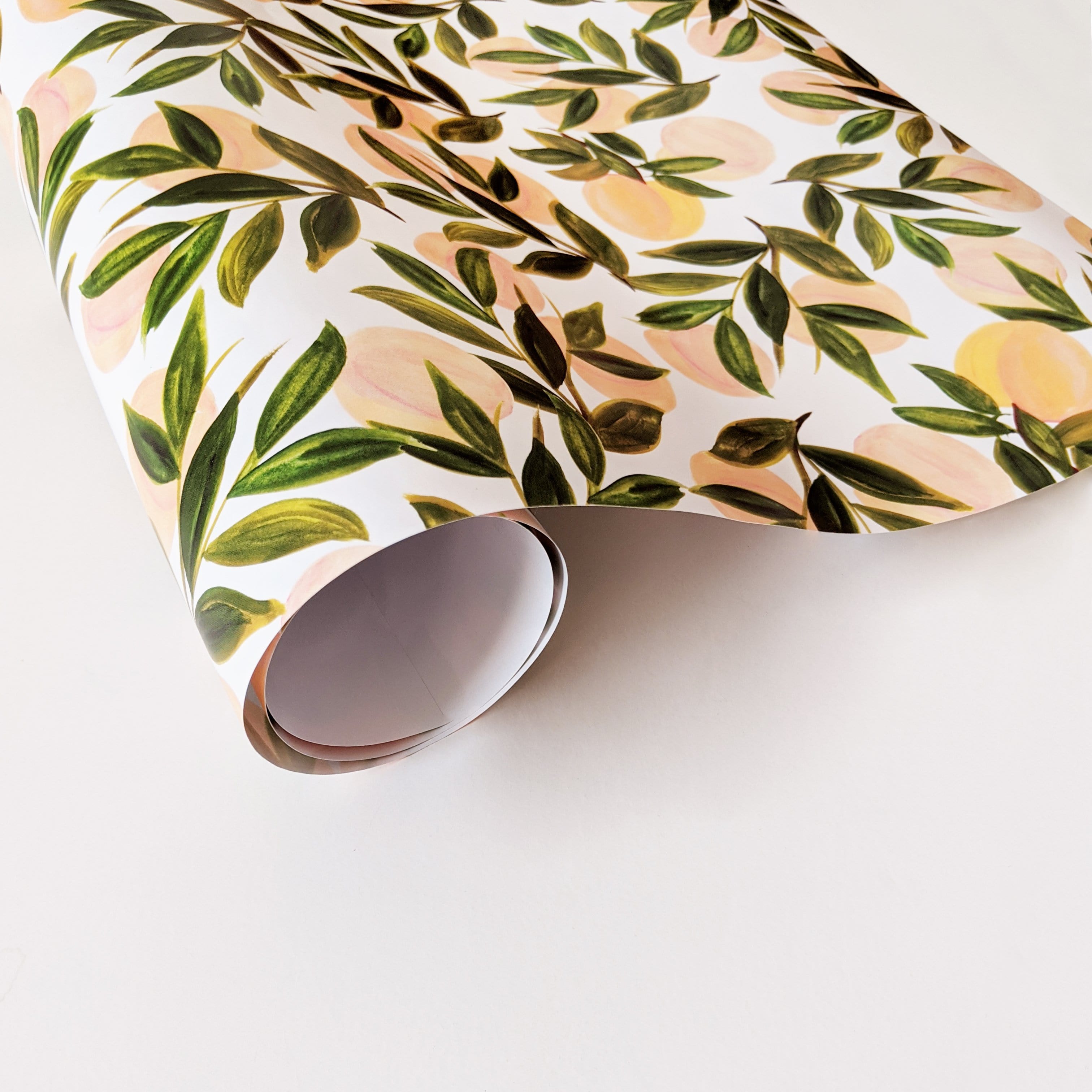 Peach Wrapping Paper Sheet