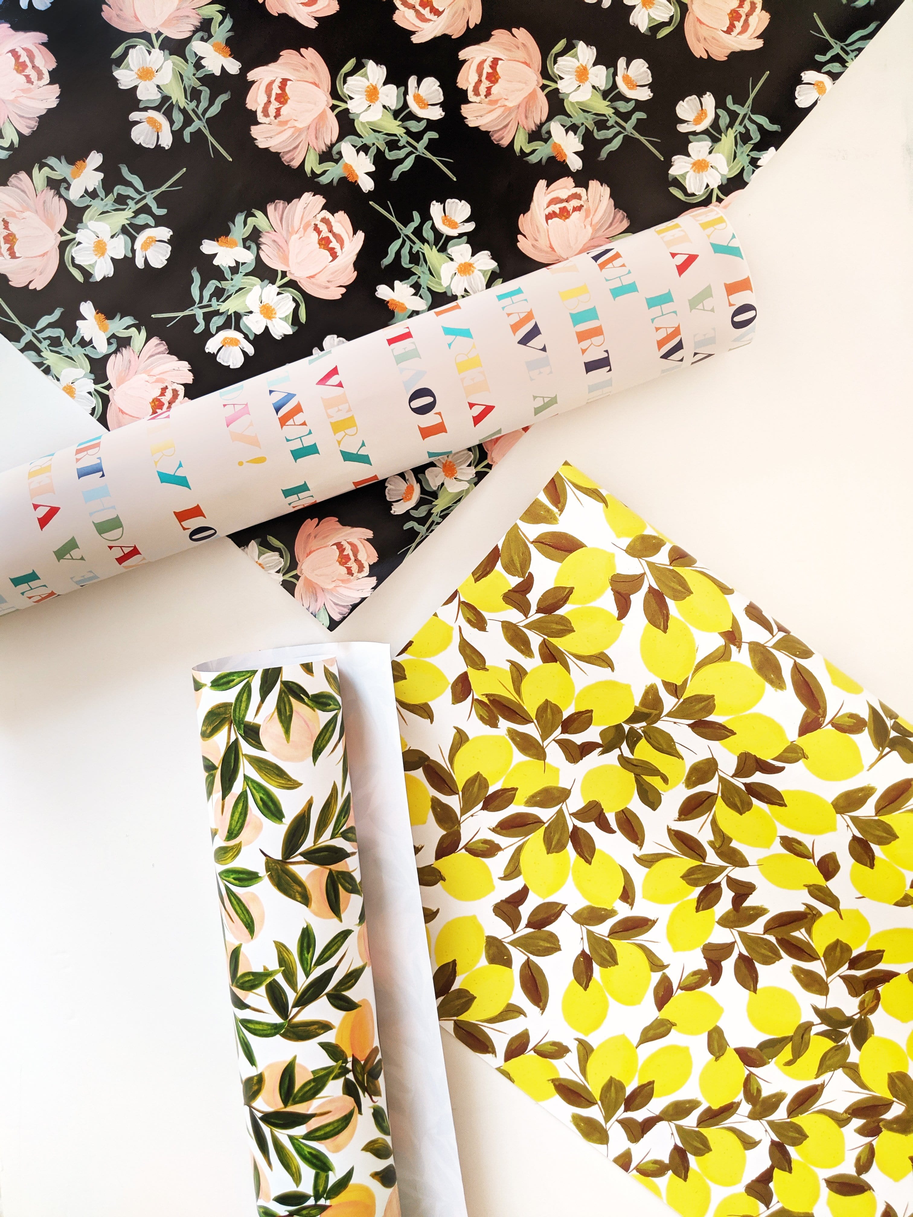 Peach Wrapping Paper Sheet