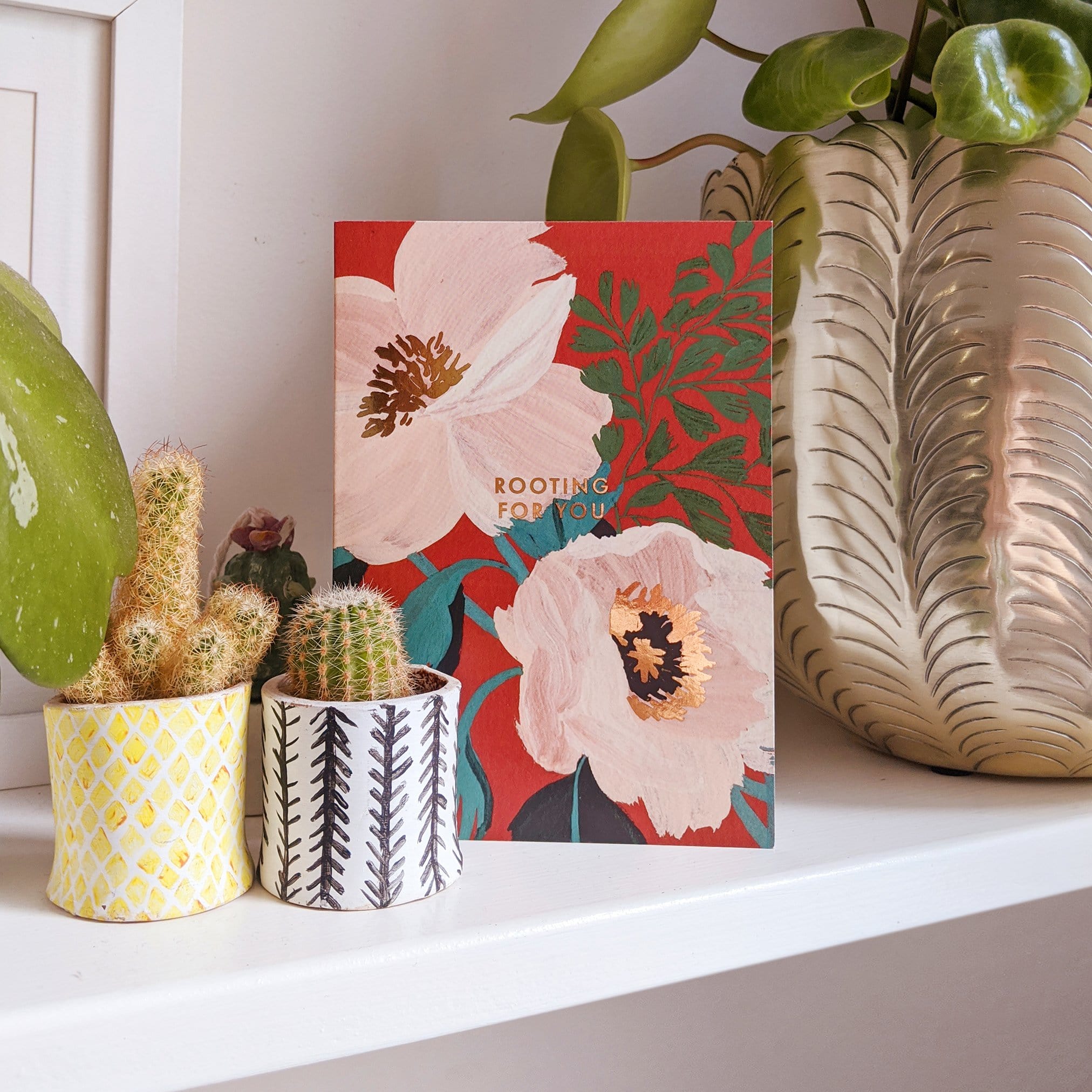 Floral Good Luck Card - “Rooting for You”