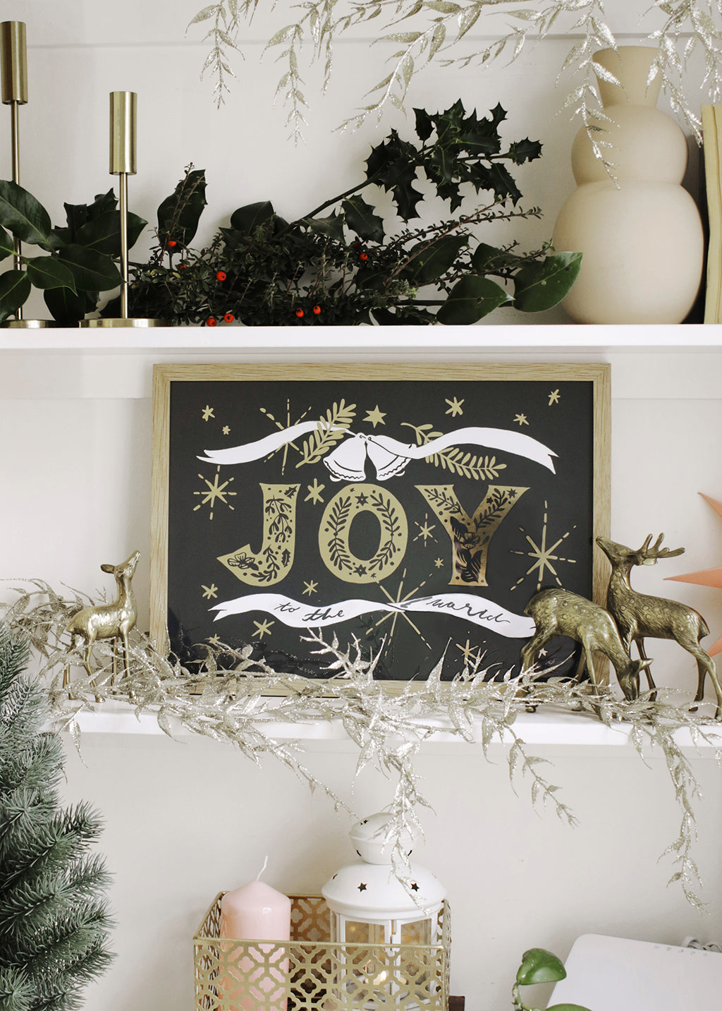 JOY Christmas Art Print