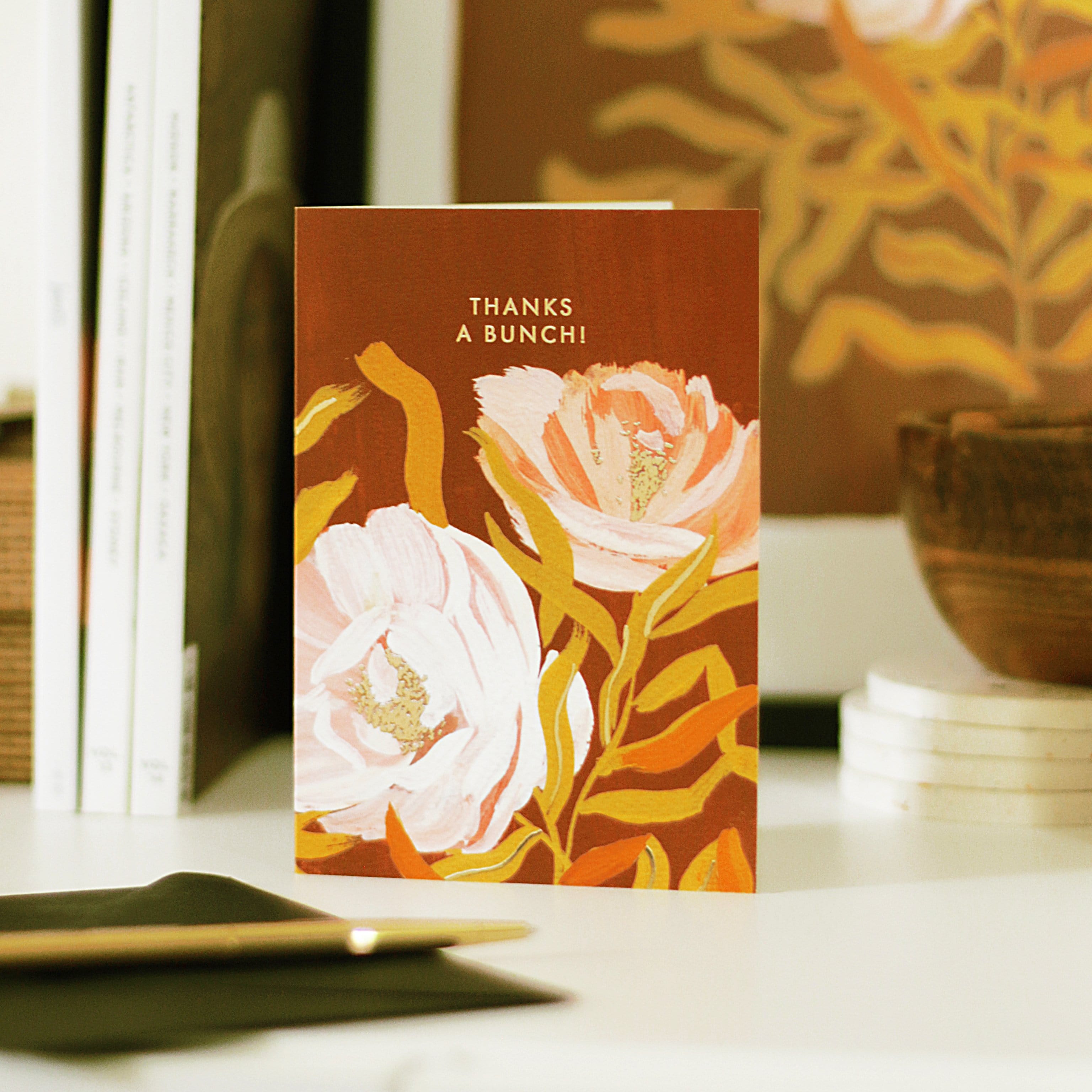 Illustrated Floral Thank You Card