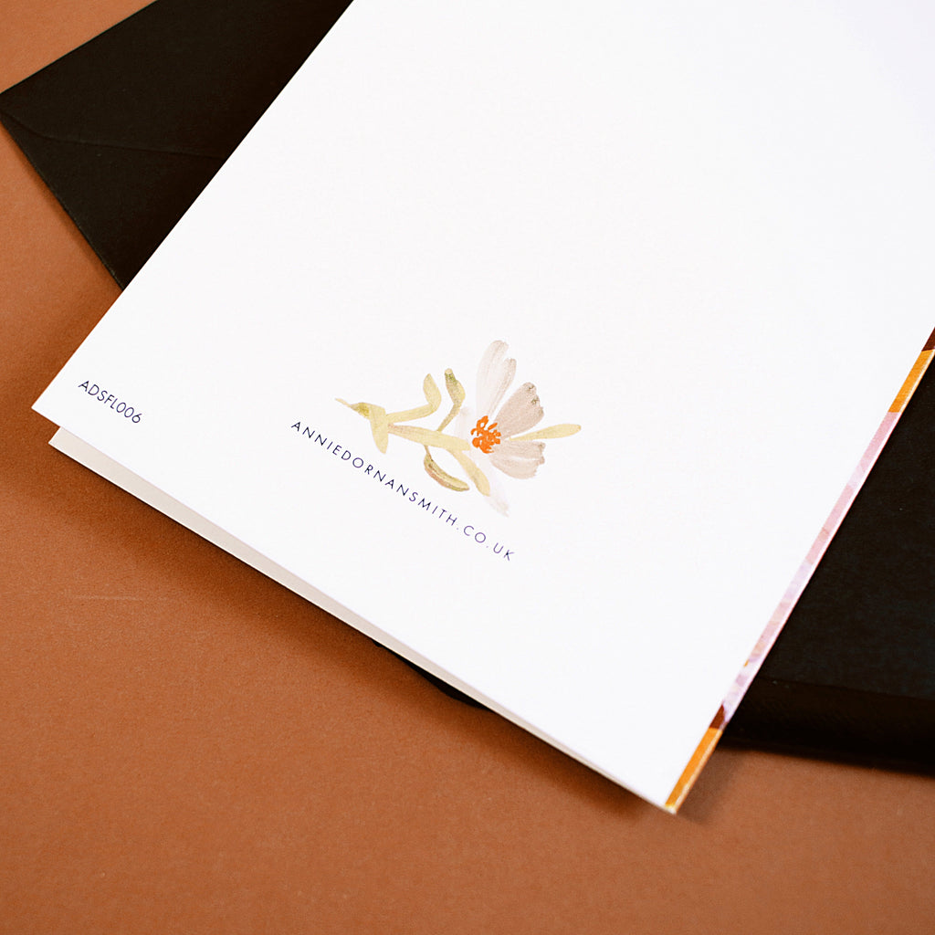 Illustrated Floral Thank You Card