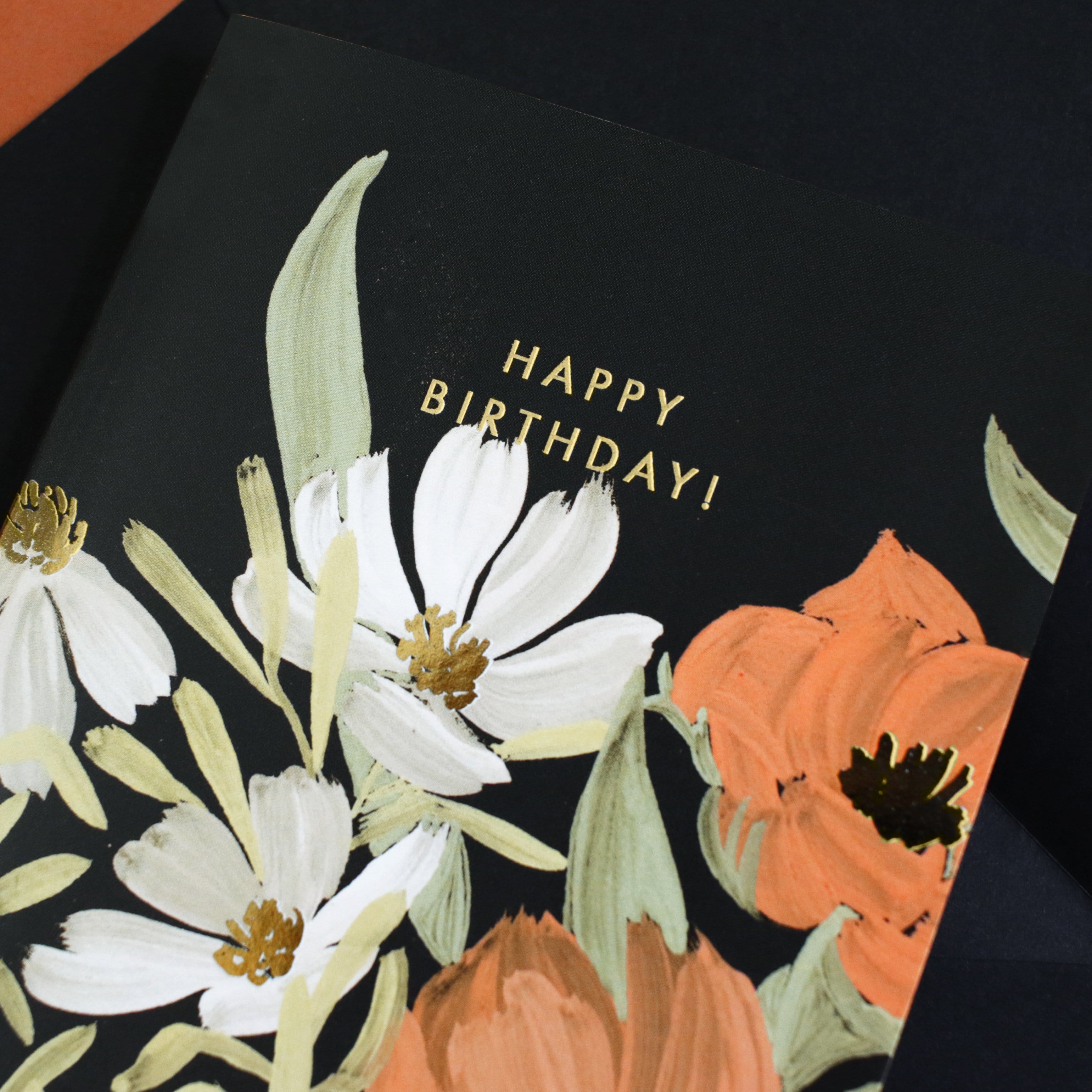 Illustrated Floral Birthday Card