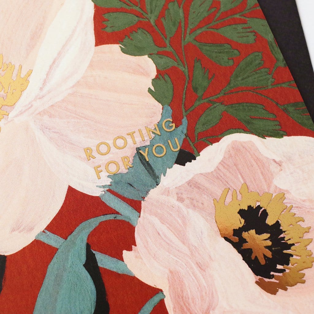 Floral Good Luck Card - “Rooting for You”