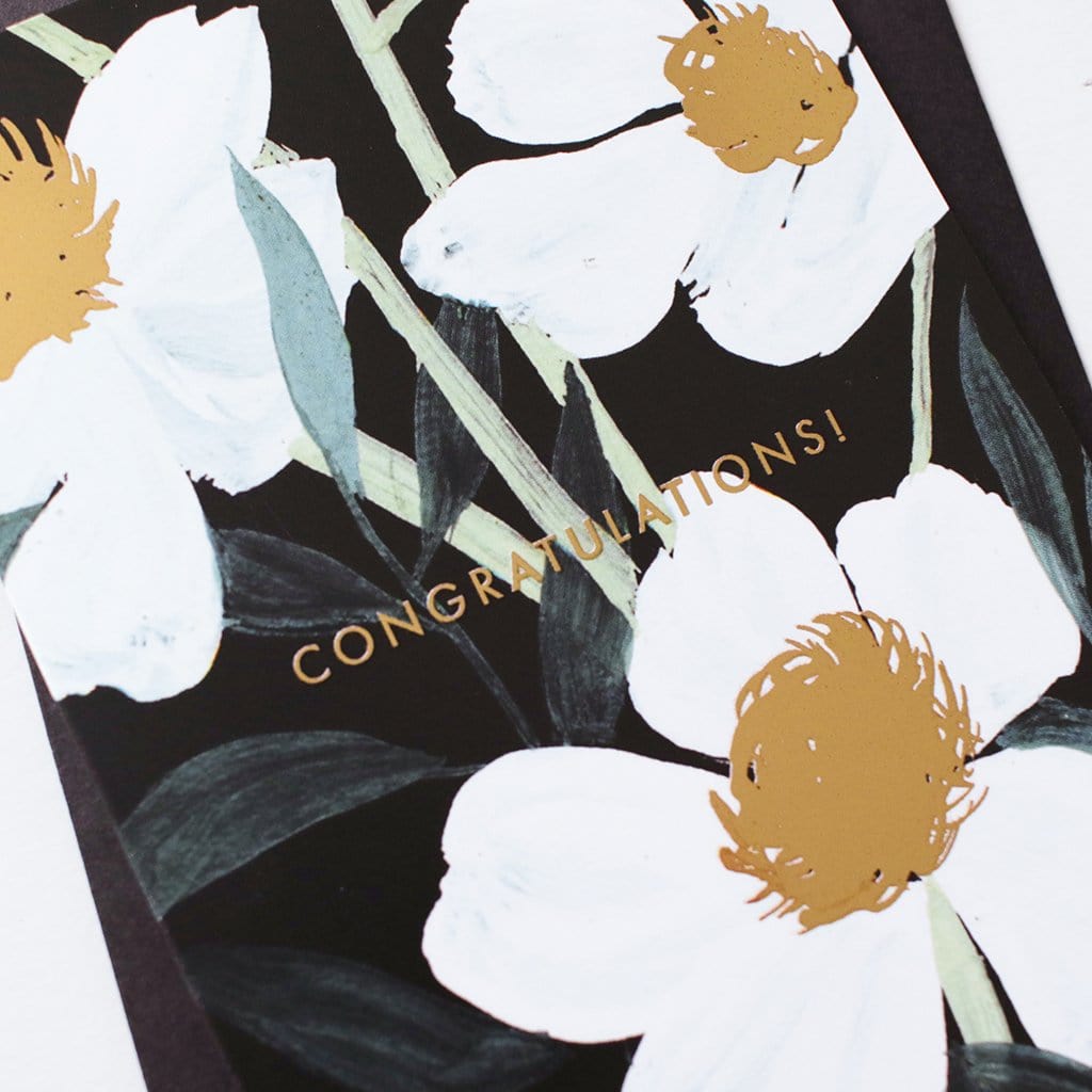 Modern Floral Congratulations Card