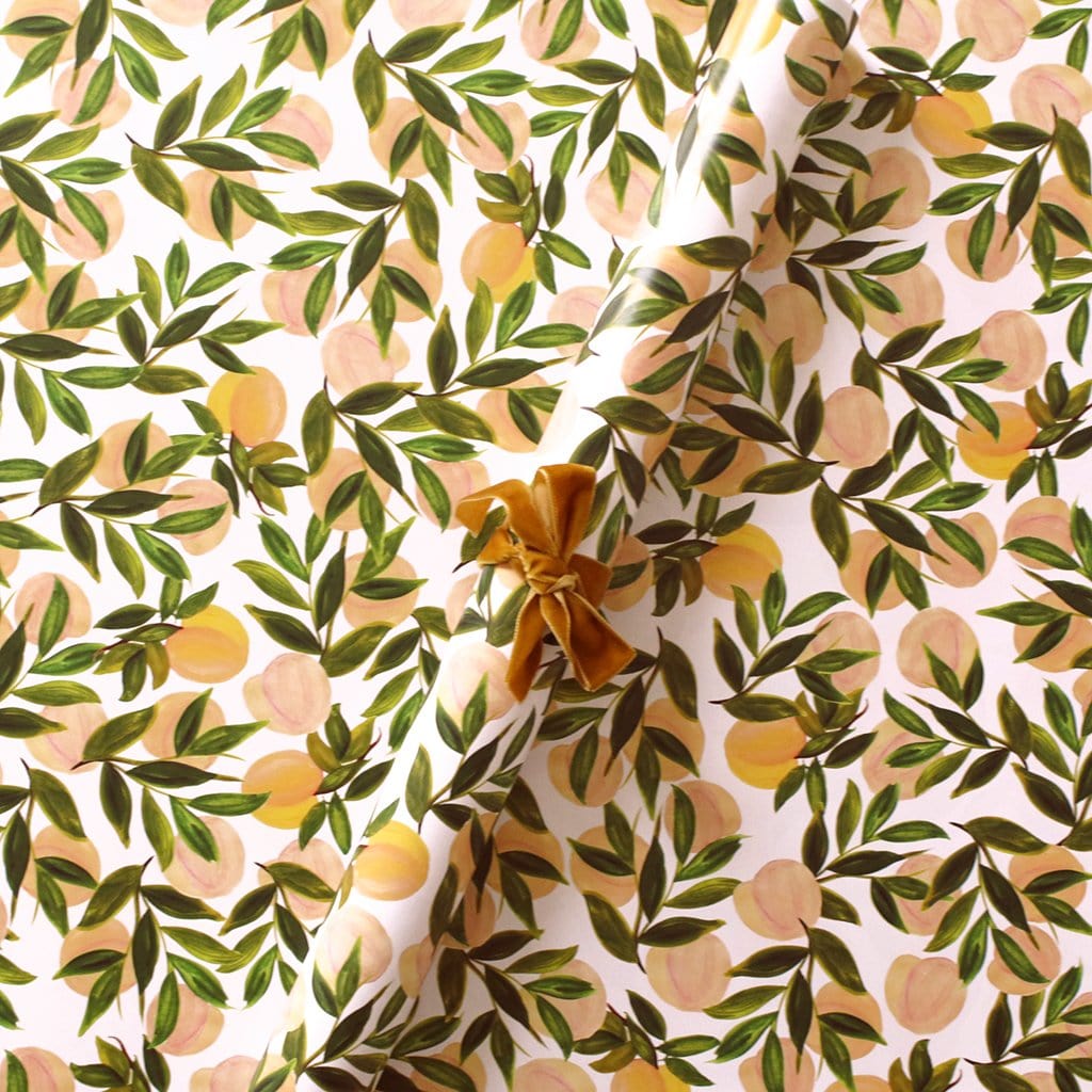 Peach Wrapping Paper Sheet