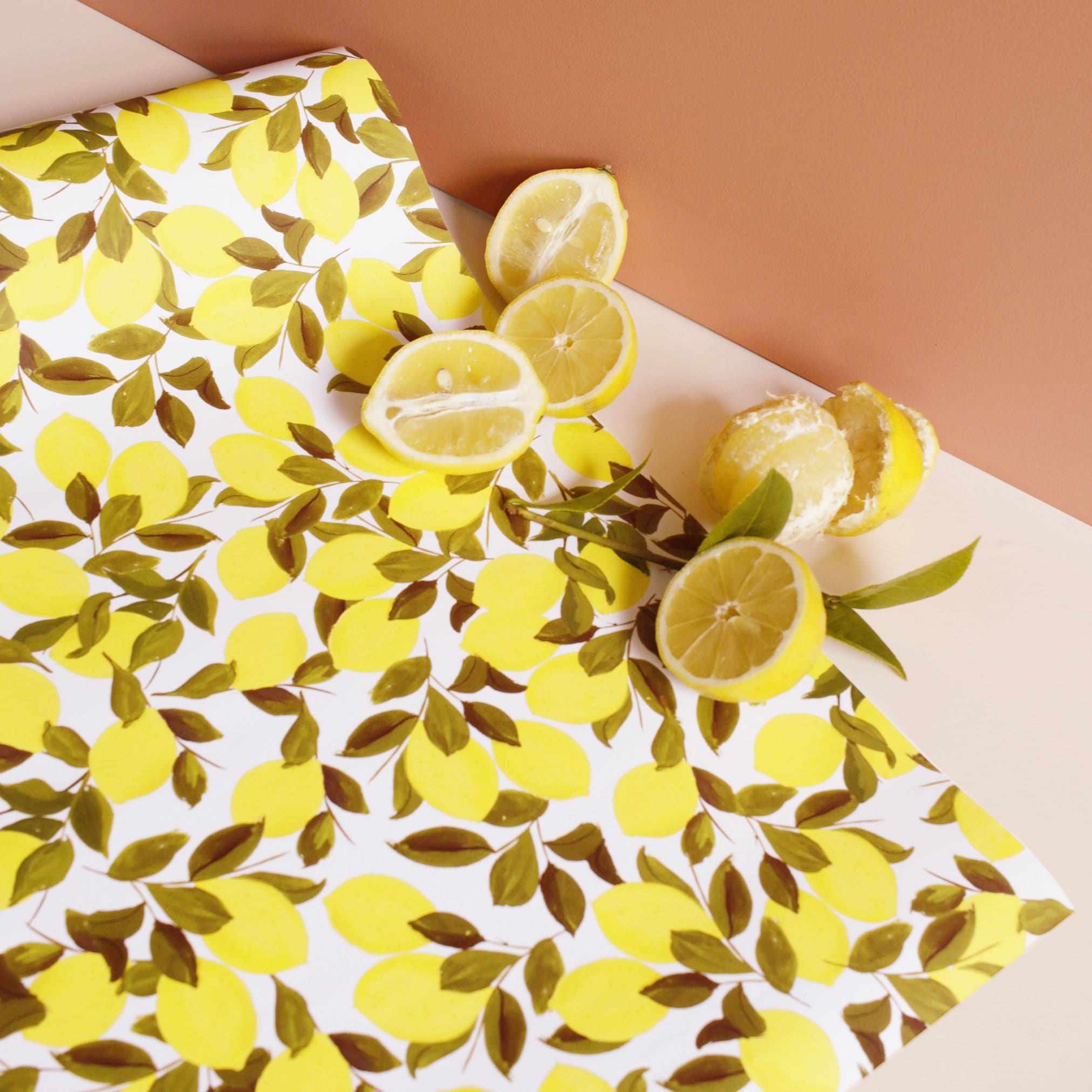 Lemon Wrapping Paper Sheet