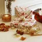Christmas Baubles Wrapping Paper Sheet