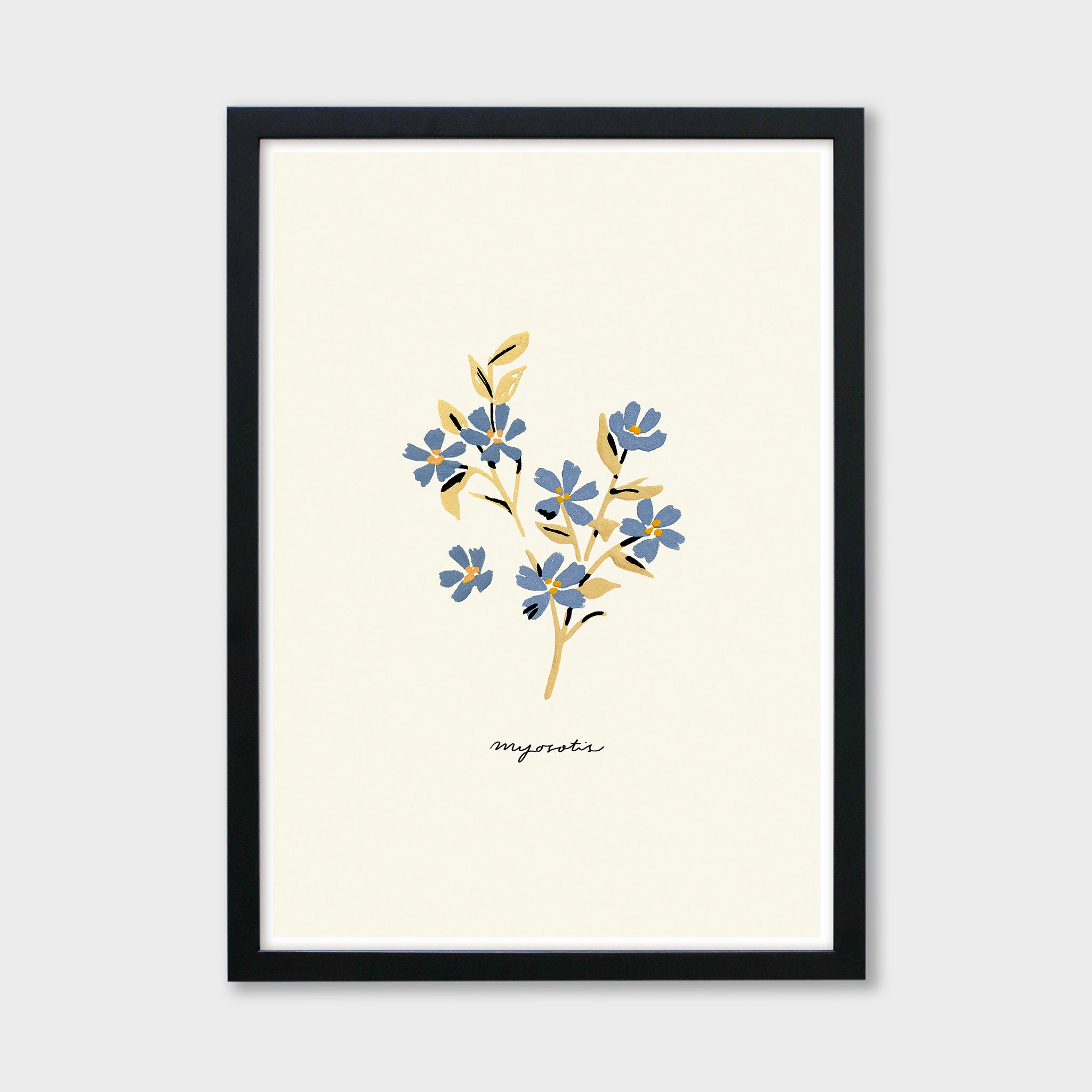 Forget Me Not Print - Myosotis