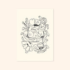 New Home Flower Print - Home is Paradise