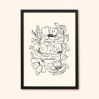 New Home Flower Print - Home is Paradise
