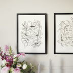 New Home Flower Print - Home is Paradise