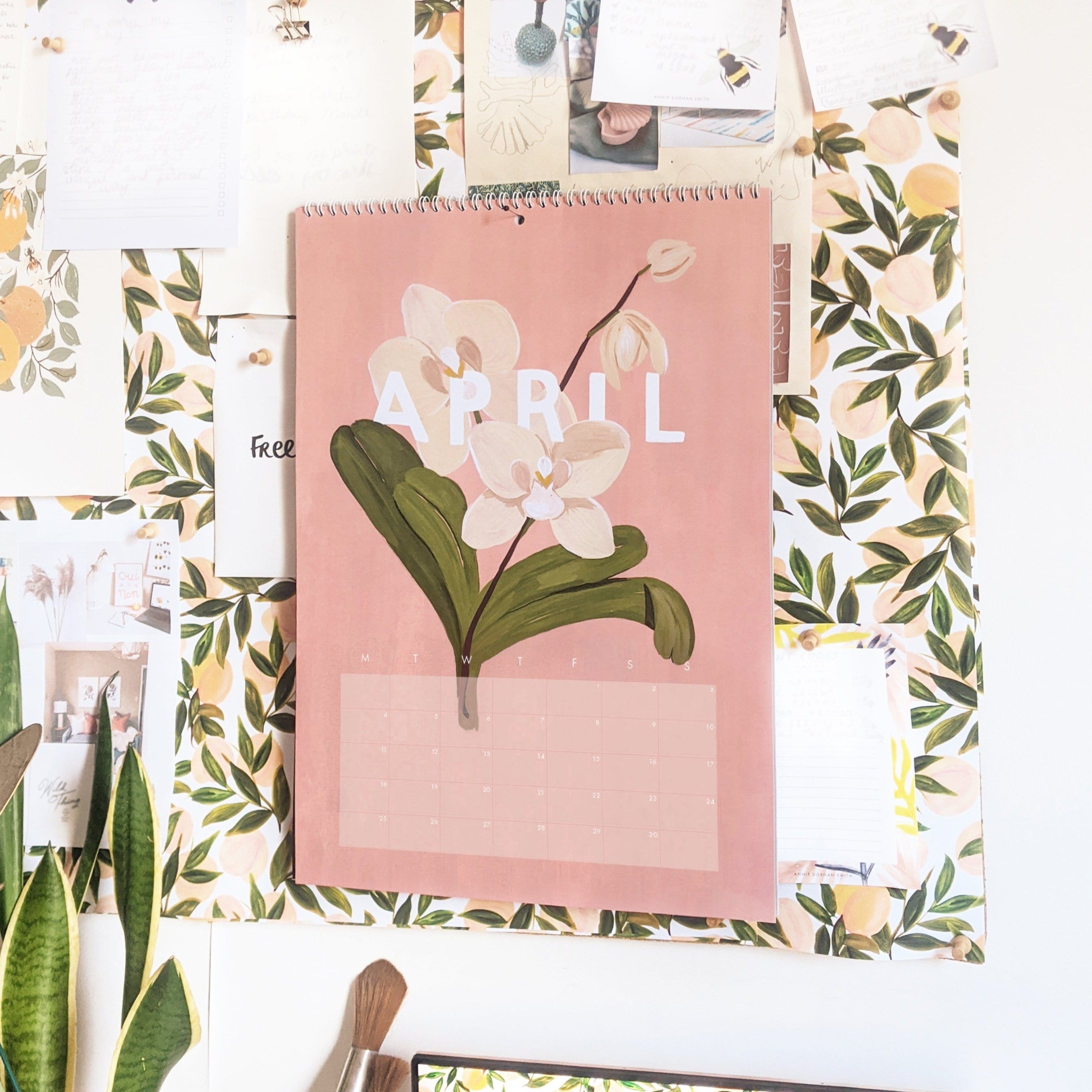 Illustrated Floral 2022 Wall Calendar