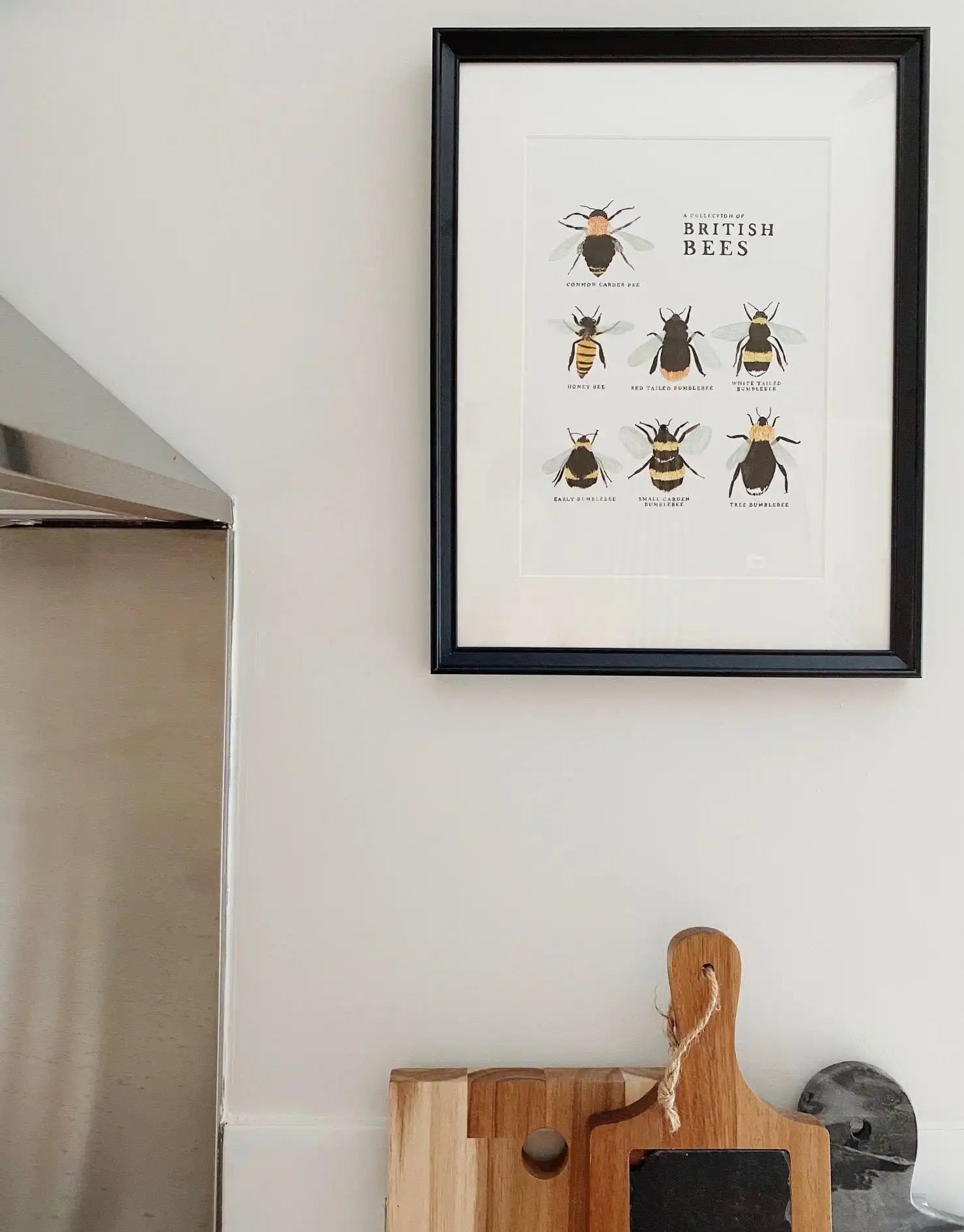 Bee Art Print - A Collection of British Bees