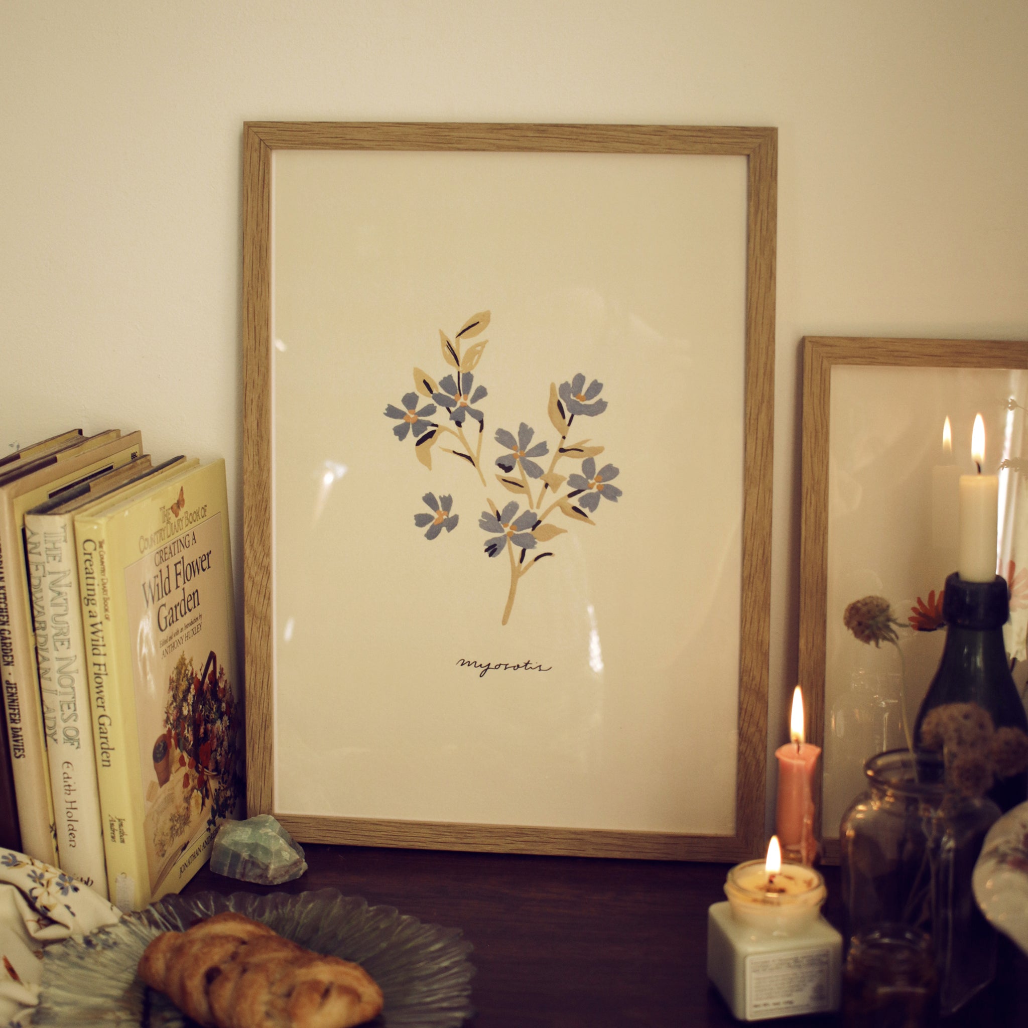 Forget Me Not Print - Myosotis