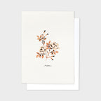 Rose Botanical Postcard
