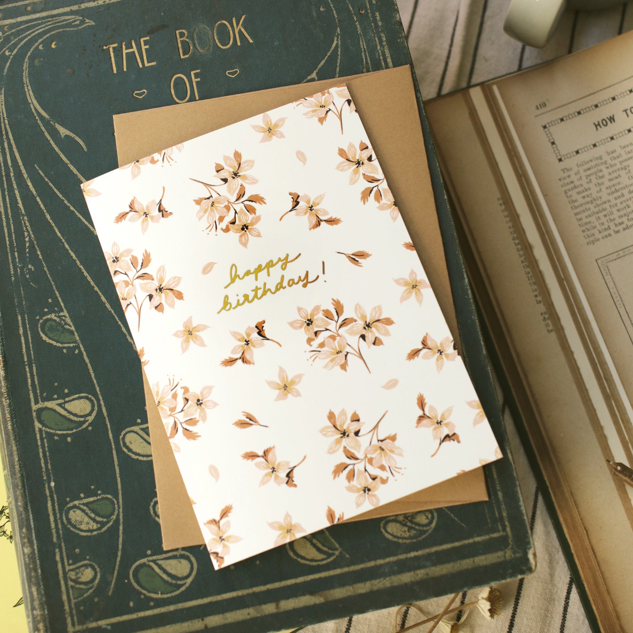 Ditsy Print Birthday Card