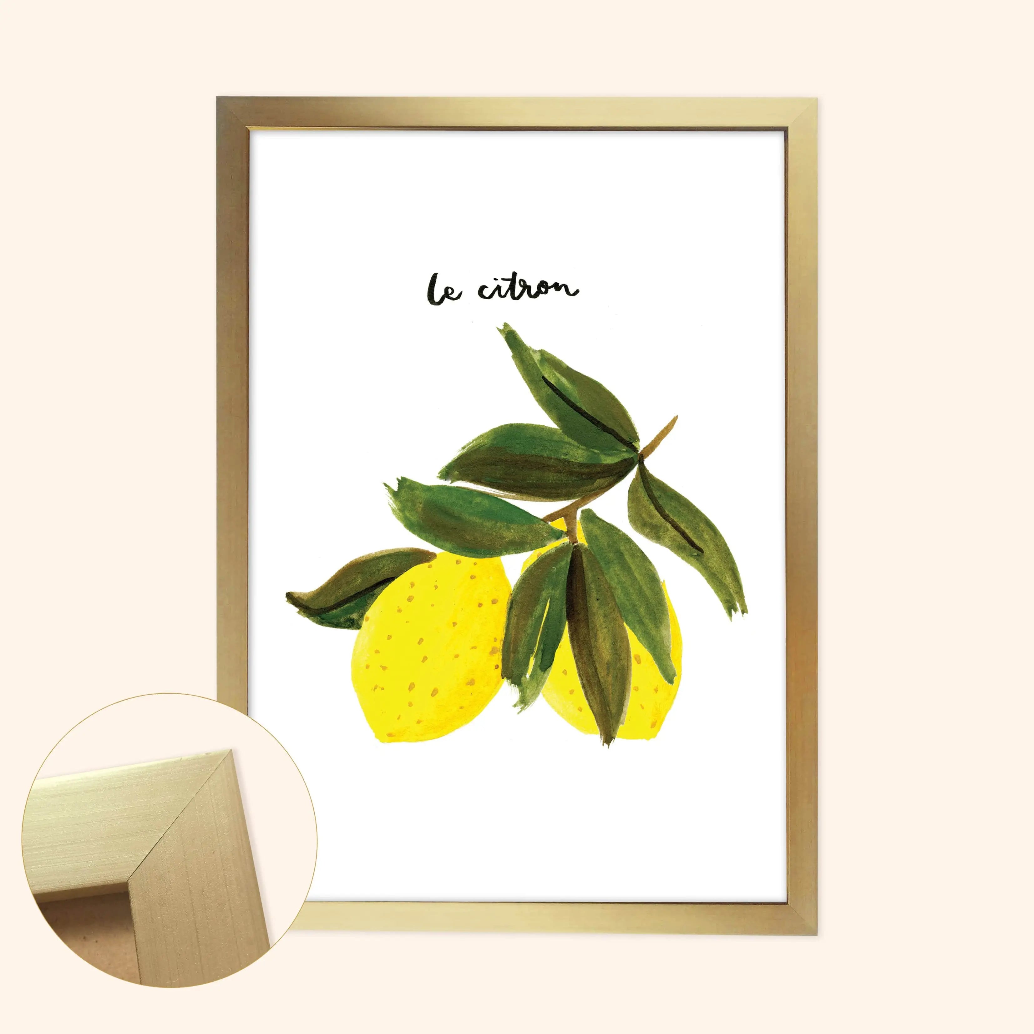 “Le Citron” French Lemon Art Print