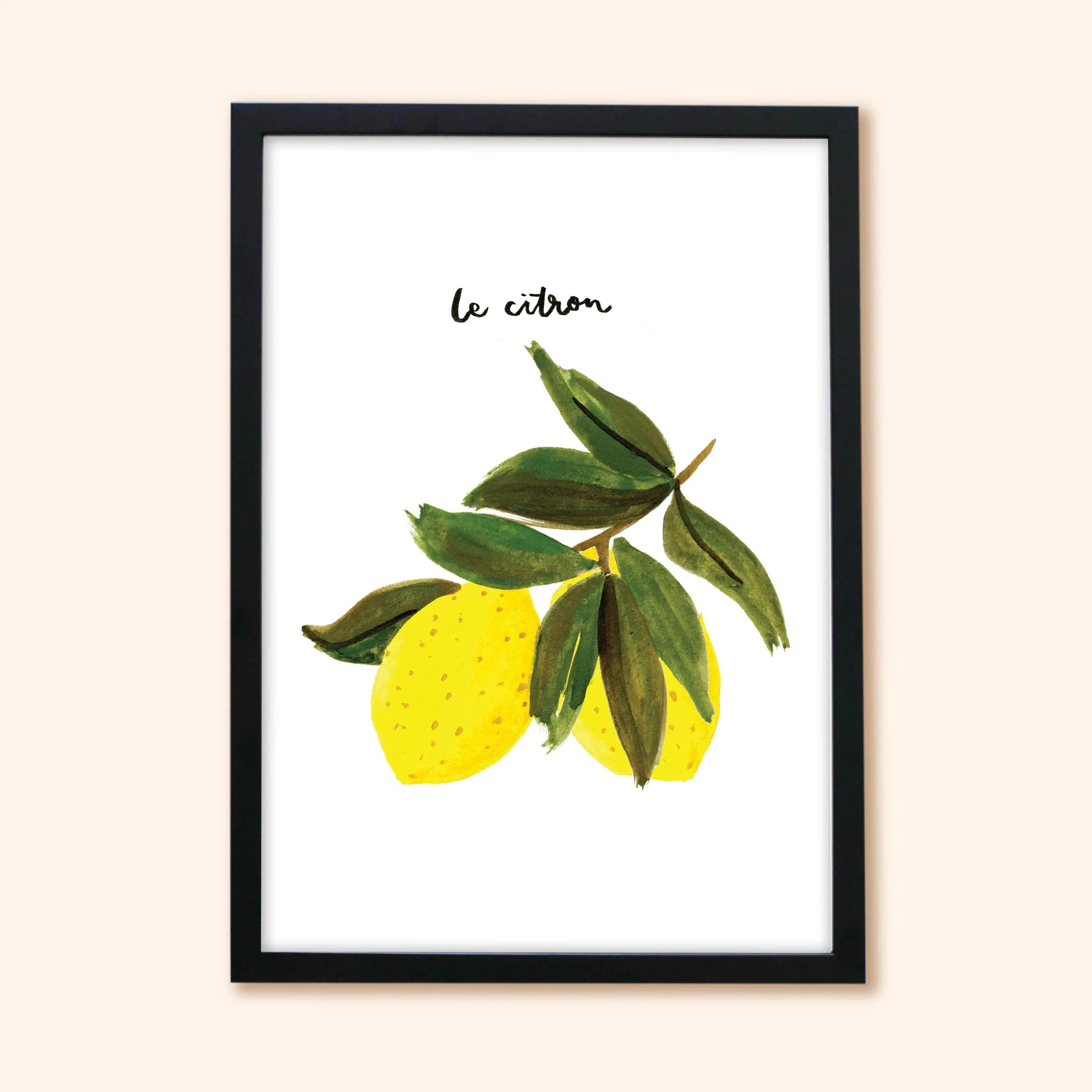“Le Citron” French Lemon Art Print