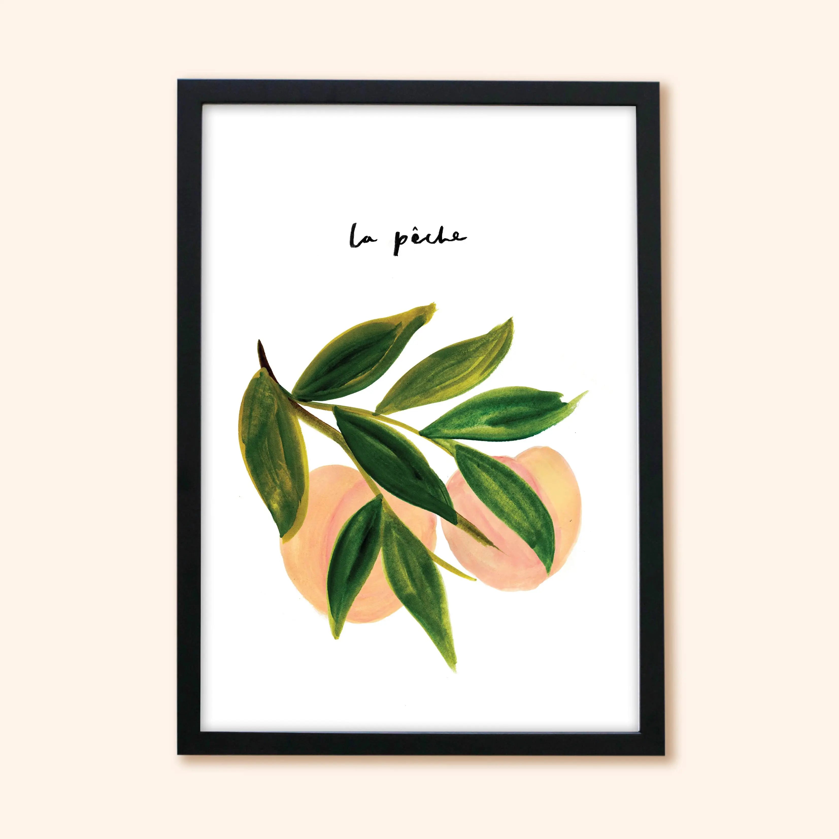 Peach Wall Art Print - “La Peche”