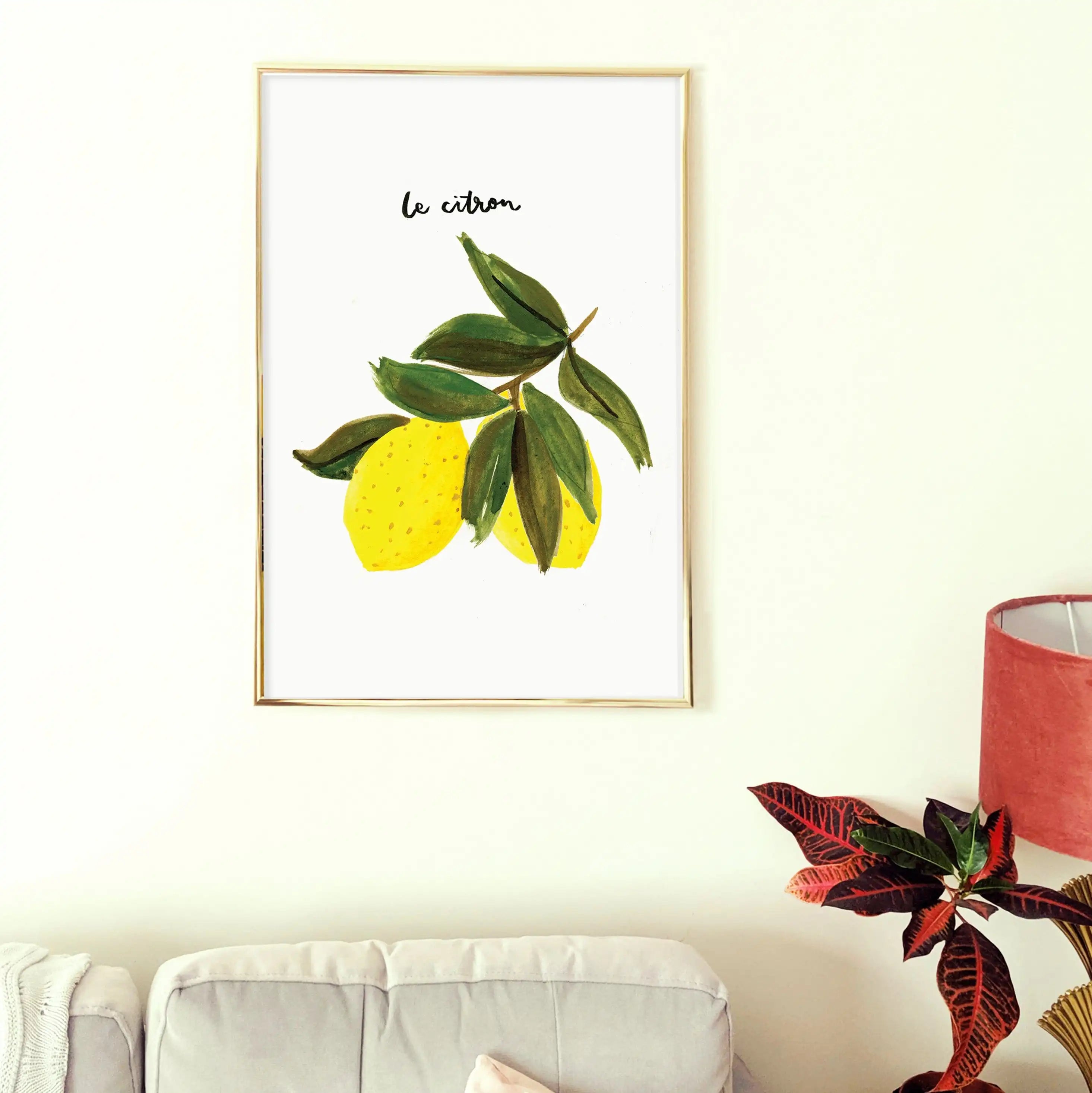 “Le Citron” French Lemon Art Print