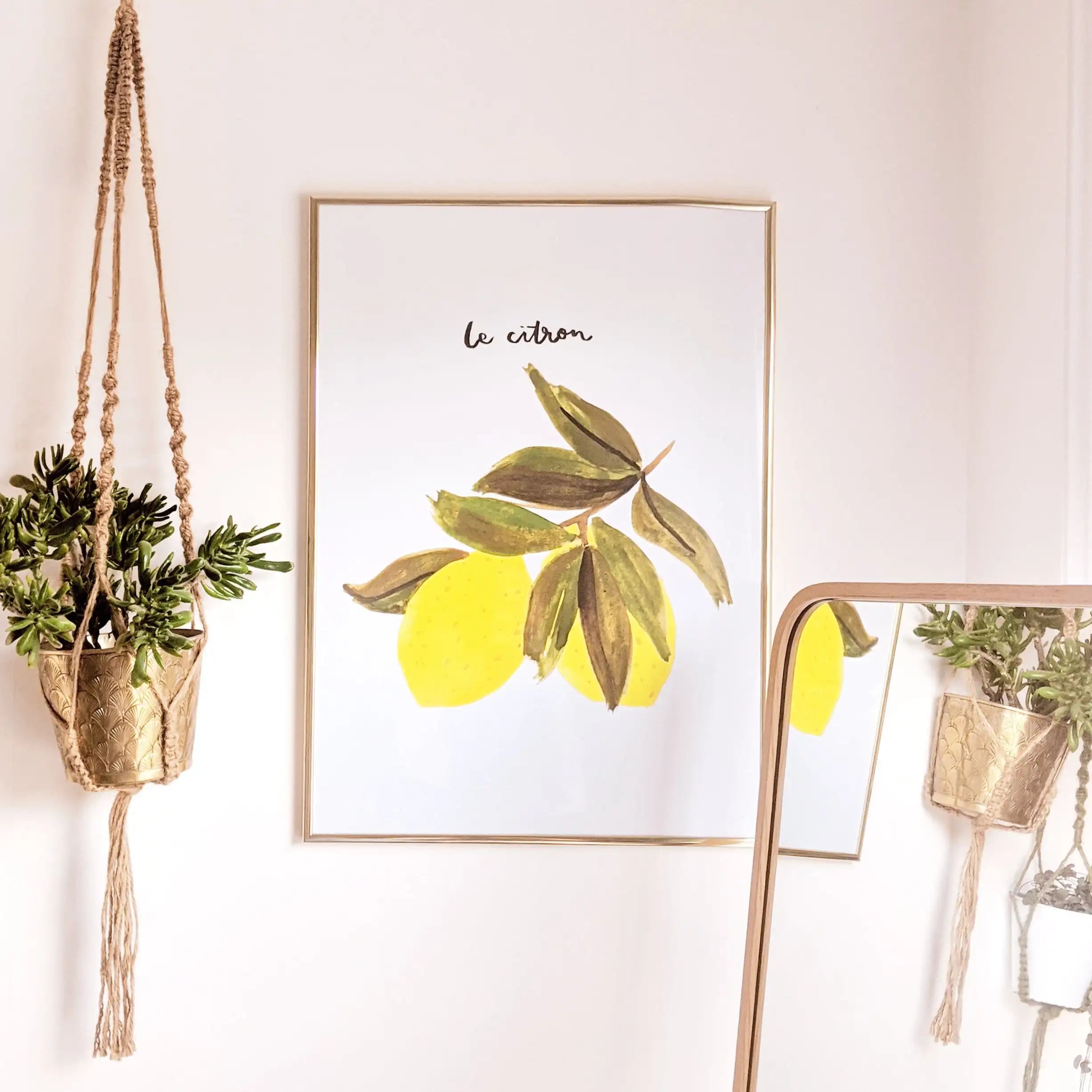 “Le Citron” French Lemon Art Print