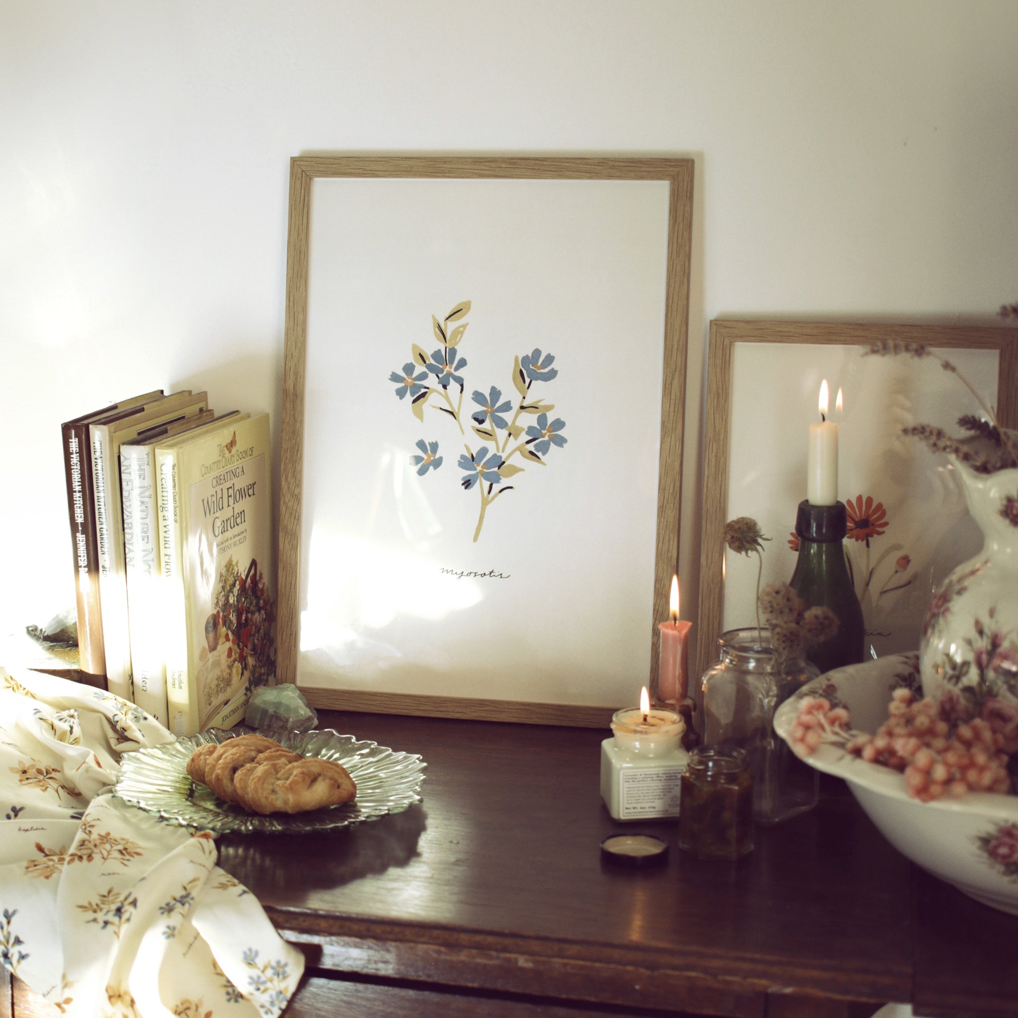 Forget Me Not Print - Myosotis