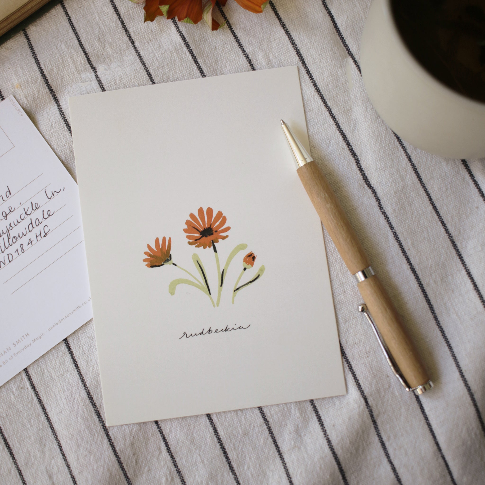 Orange Flower Postcard