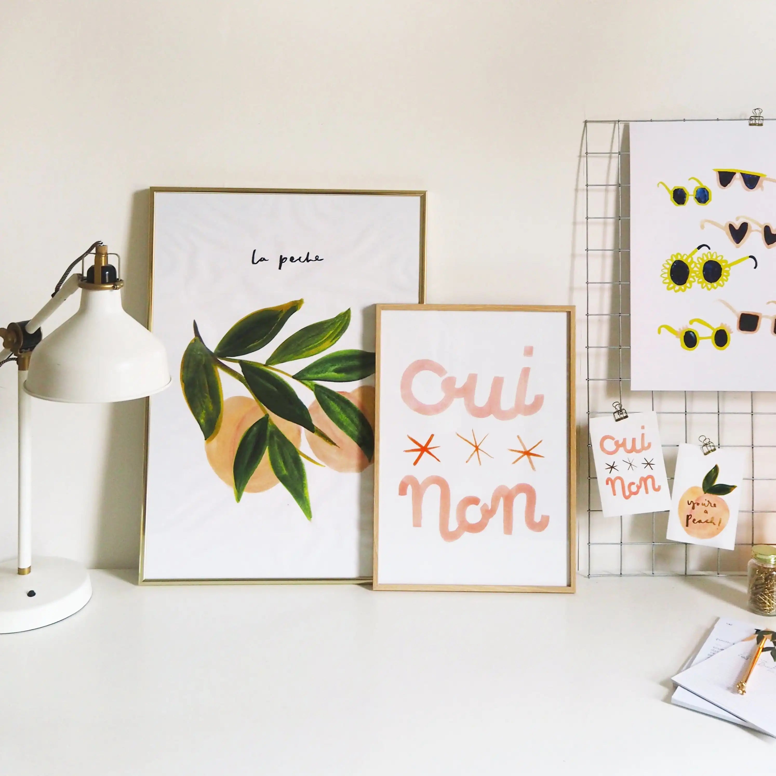 Peach Wall Art Print - “La Peche”