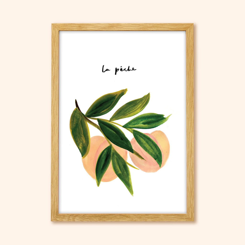Peach Wall Art Print - “La Peche”