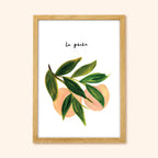 Peach Wall Art Print - “La Peche”