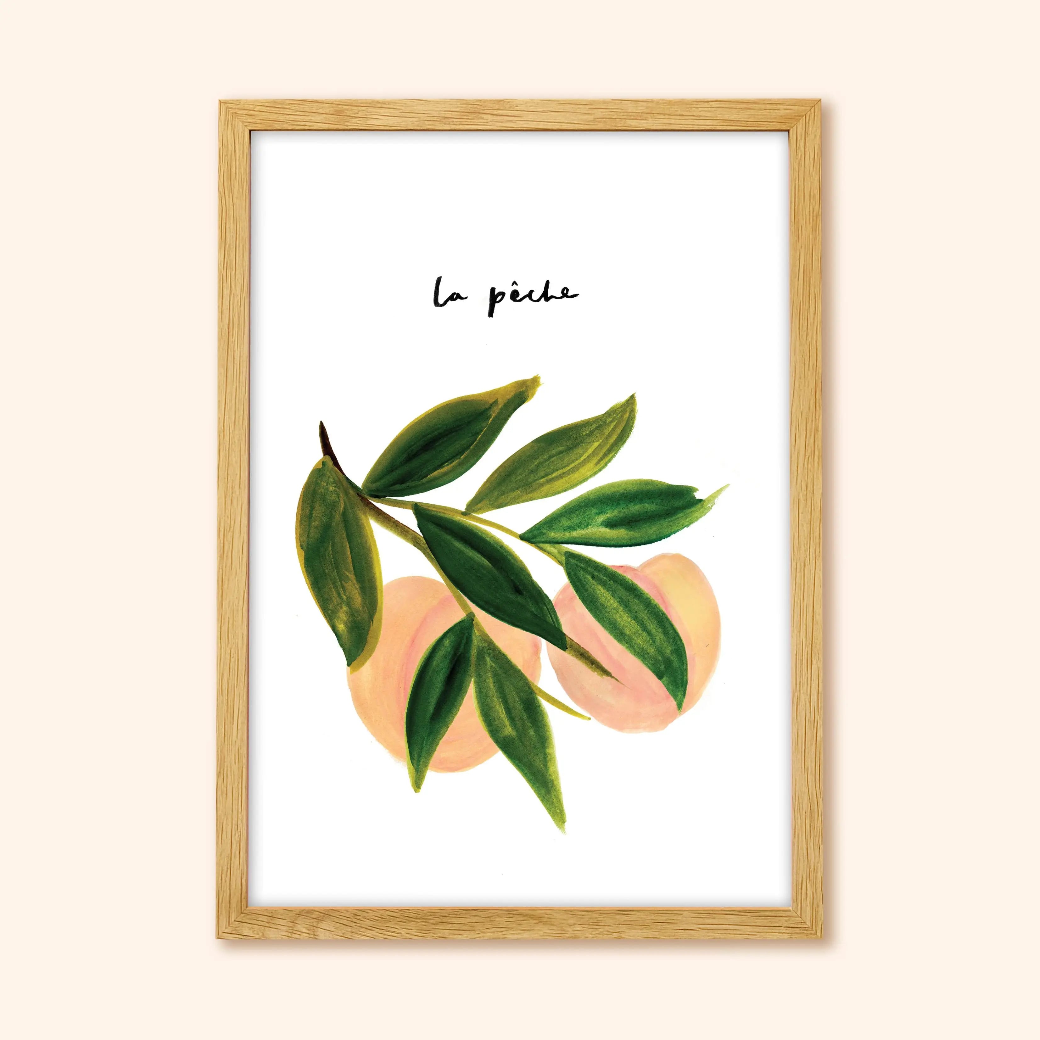 Peach Wall Art Print - “La Peche”