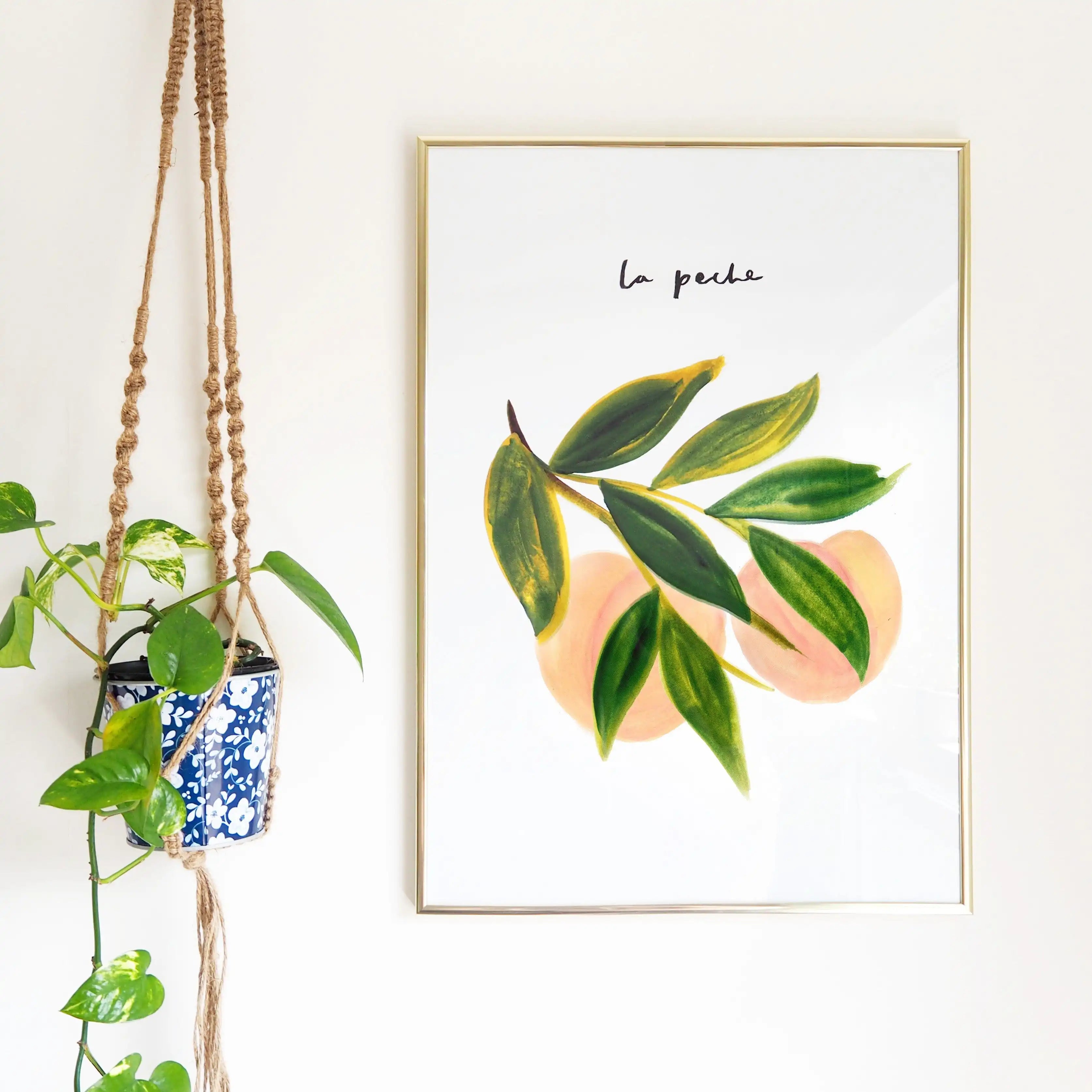 Peach Wall Art Print - “La Peche”