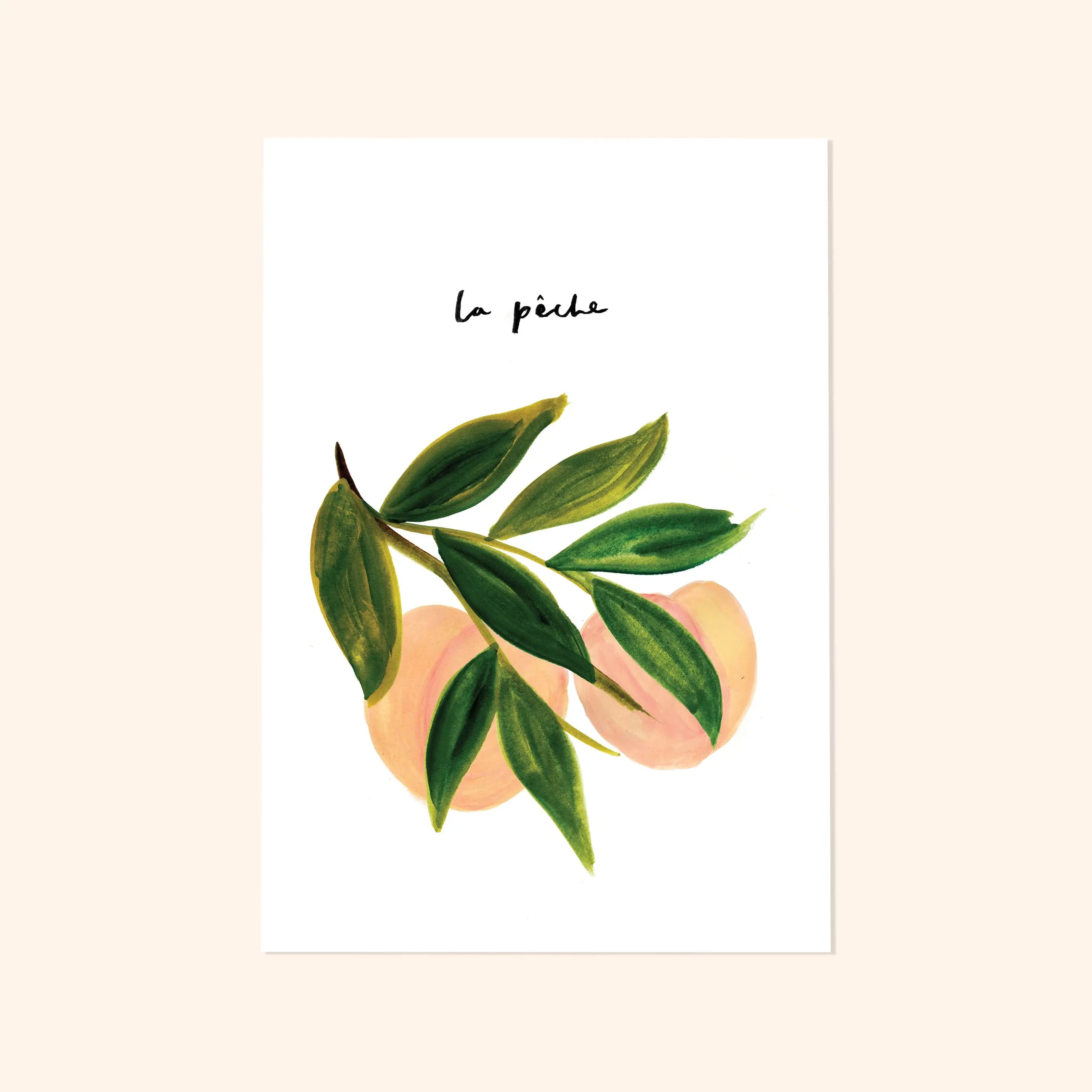 Peach Wall Art Print - “La Peche”